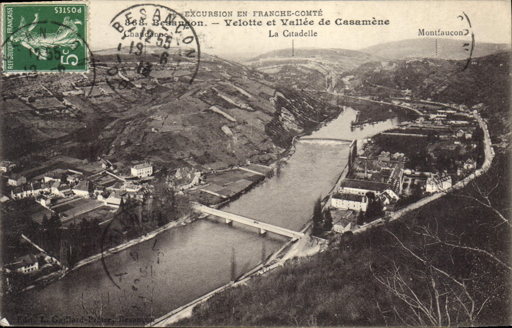 CPA Besancon Velotte Et Vallee De Casamene La Citadelle