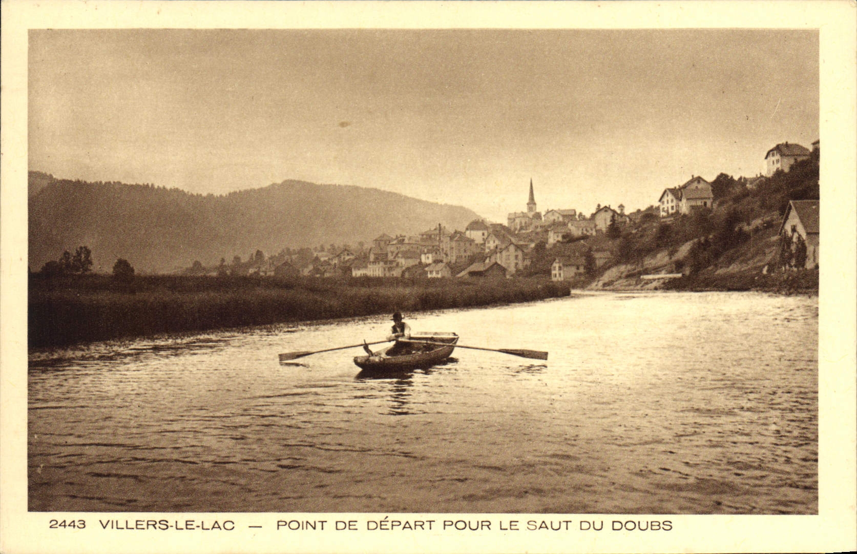 CPA Villers Le Lac Pointe De Depart Pour Le Saut Du Doubs