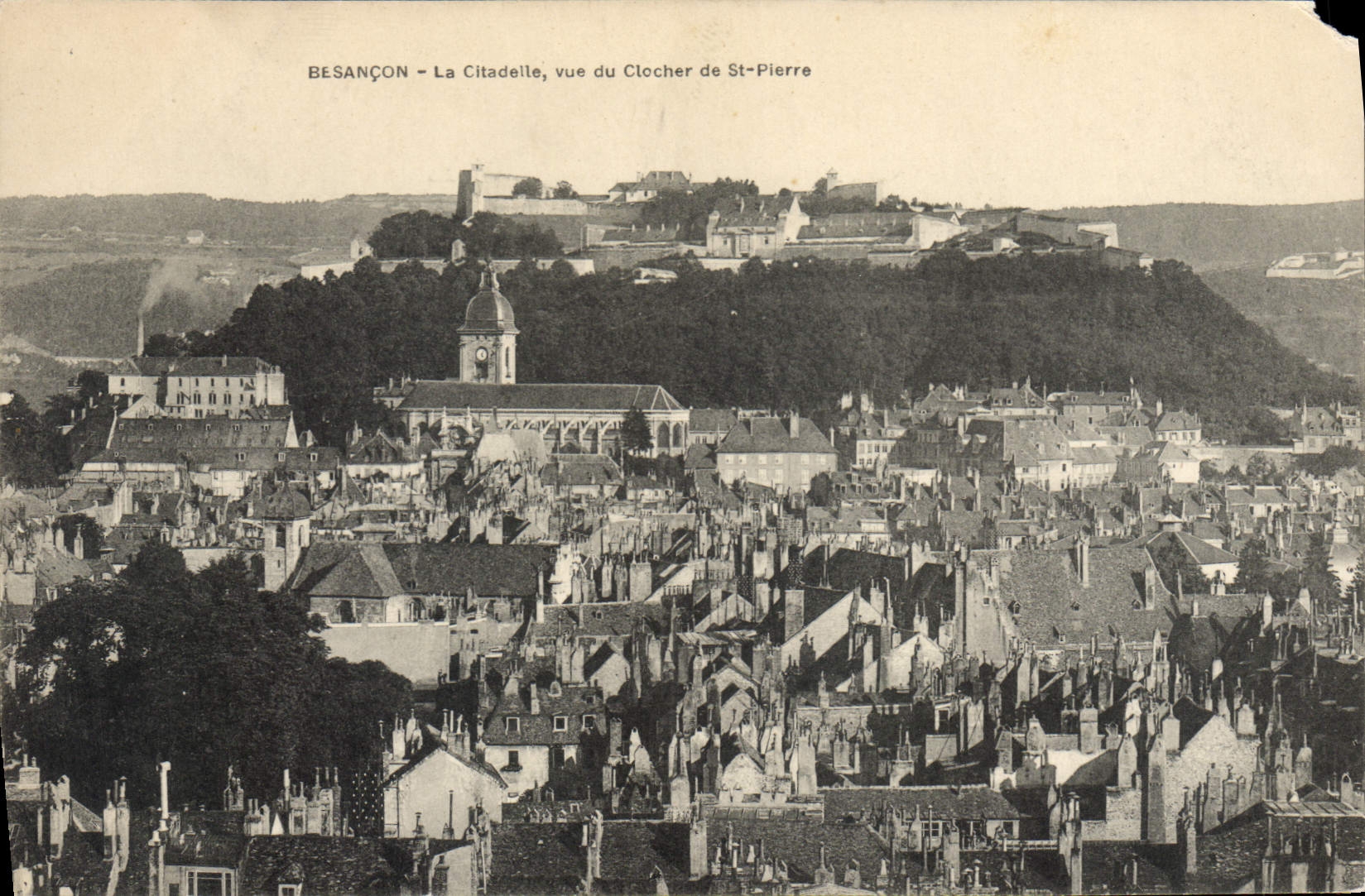 CPA Besancon La Citadelle Vue Du Clocher De St Pierre