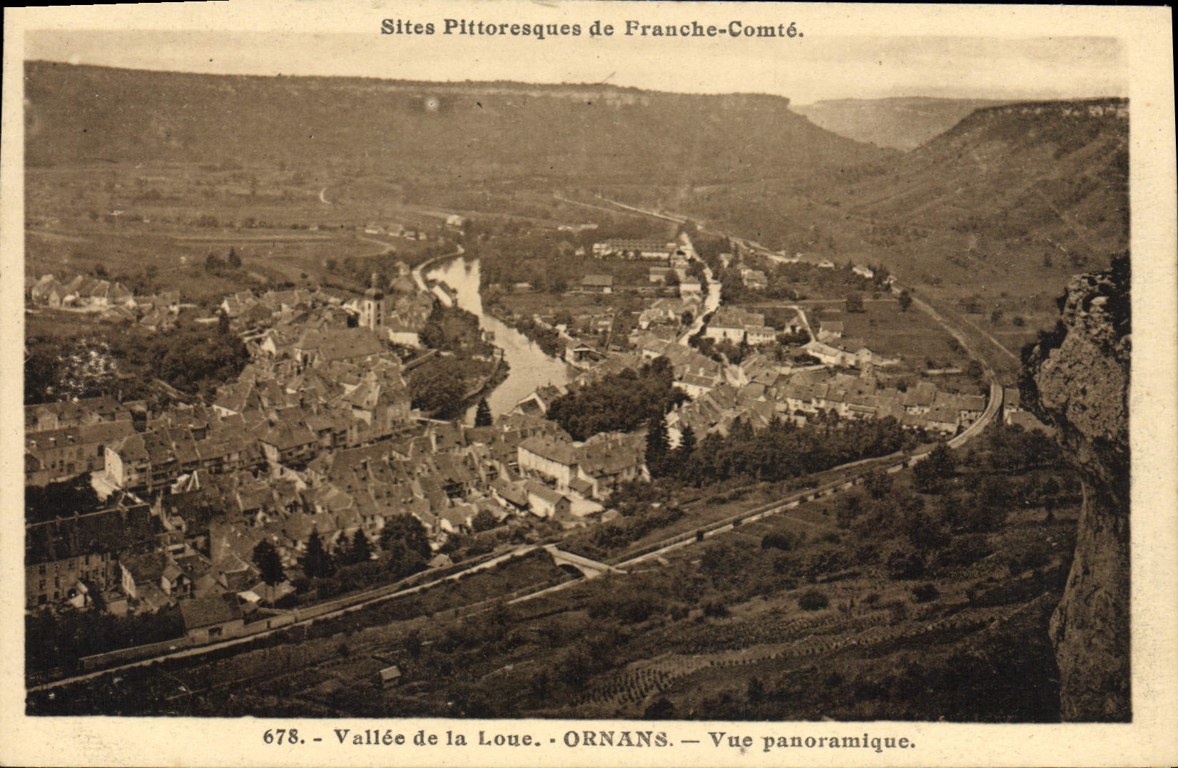 CPA Ornans Vue Panoramique Vallee De La Loue