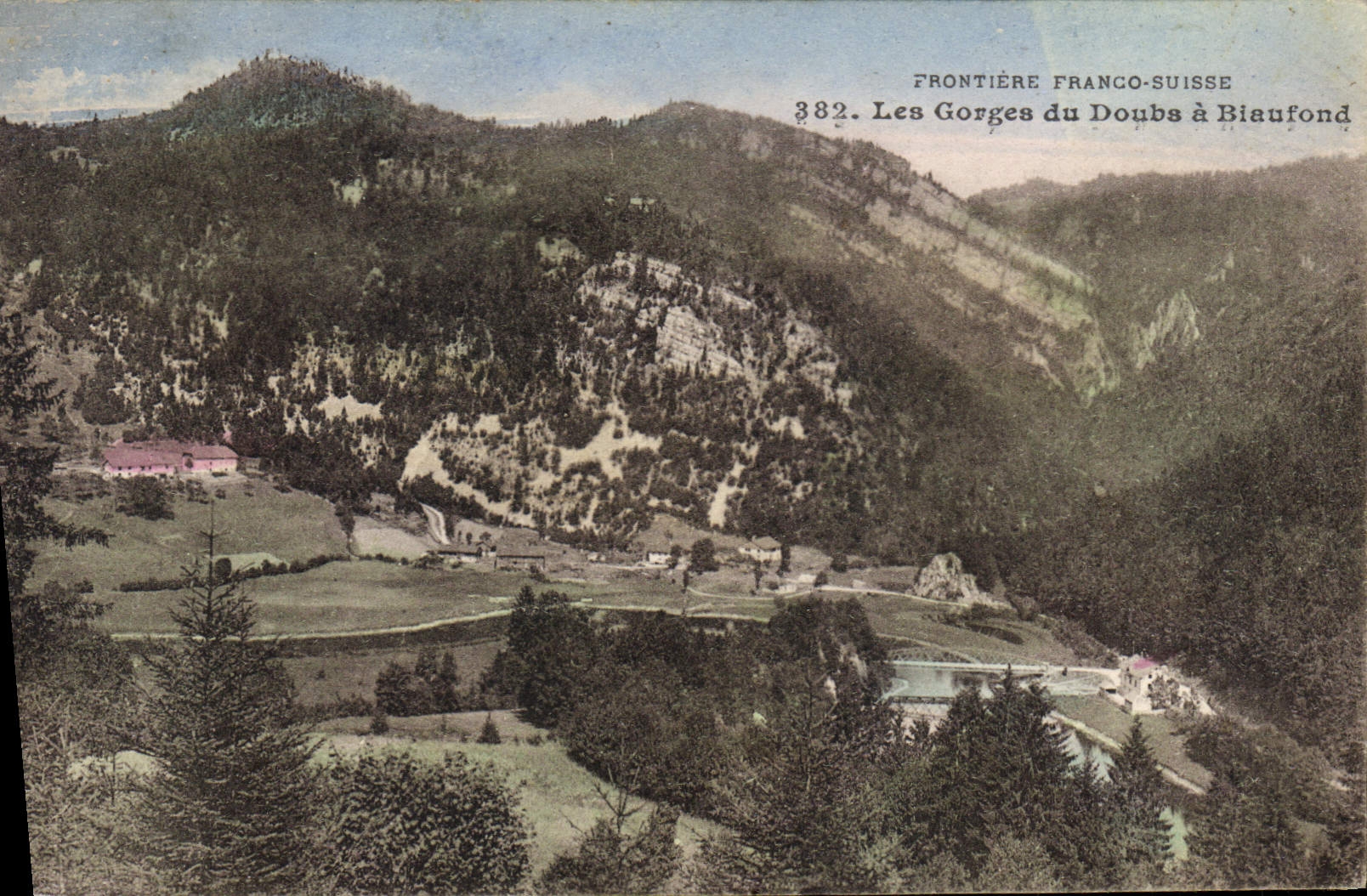 CPA Les Gorges Du Doubs A Biaufond