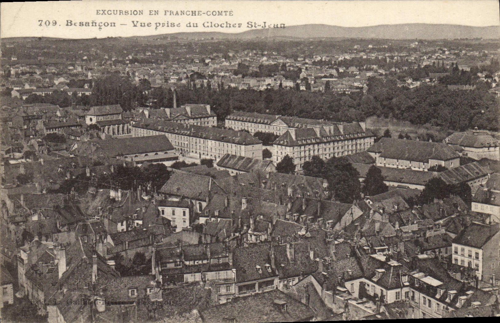 CPA Besancon Vue Prise Du Clocher St Jean