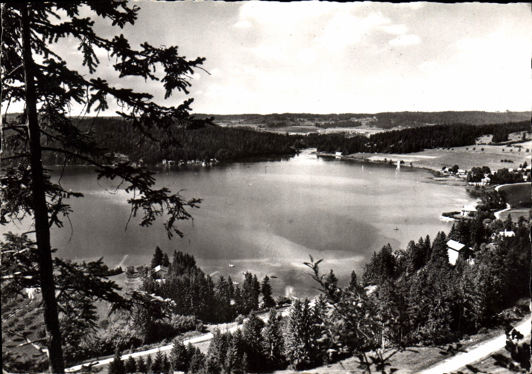 CPSM Malbuisson Le Lac Saint Point Vu Pentes De Montperreux