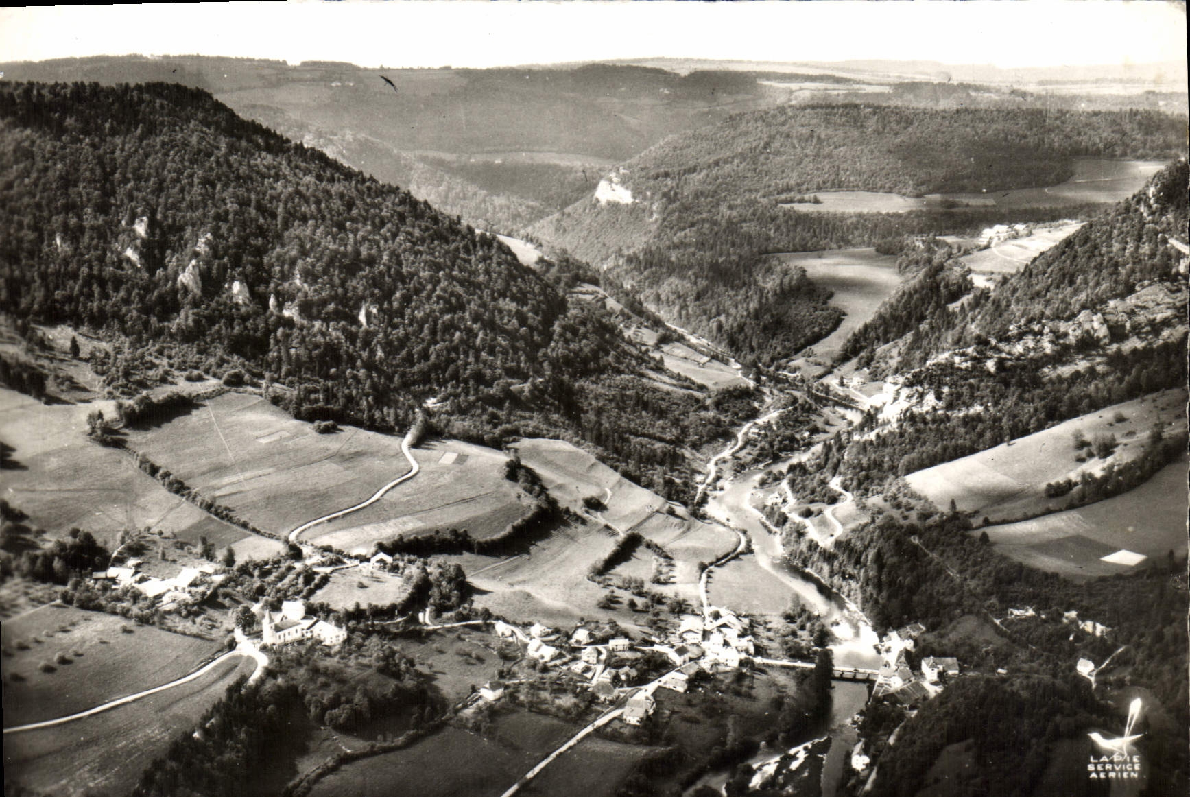 CPSM Goumois Vue Generale Et Vallee Du Doubs