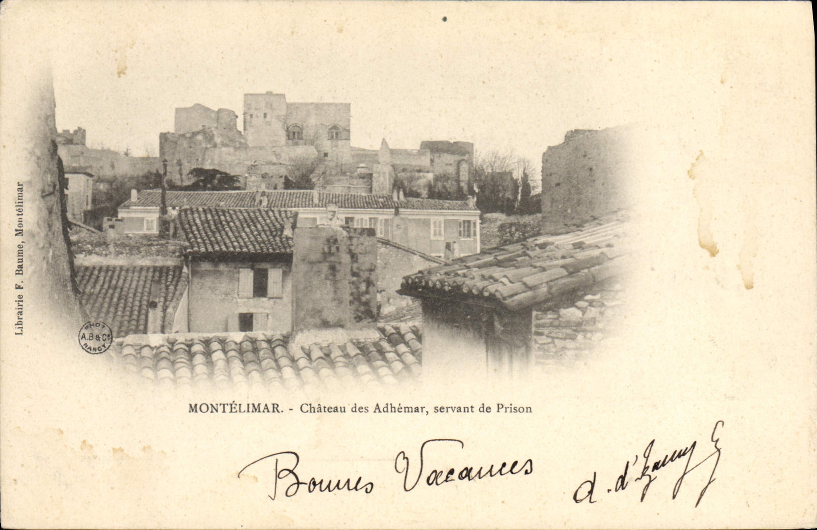 CPA Montelimar Chateau Des Adhemar Servant De Prison