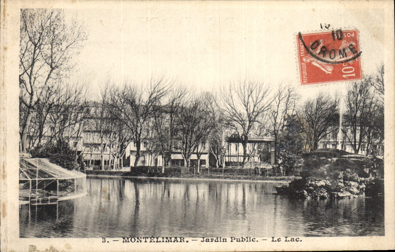 CPA Montelimar Jardin Public Le Lac