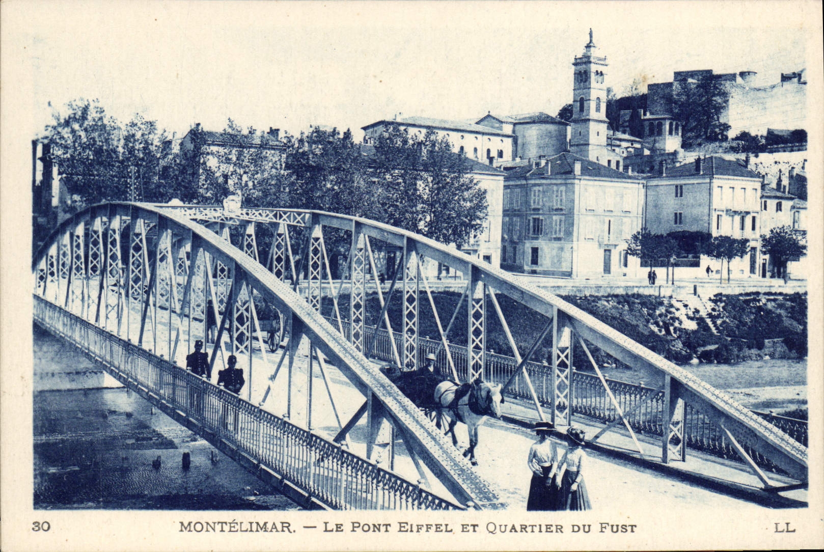 CPA Montelimar Le Pont Eiffel Et Quartier Du Fust