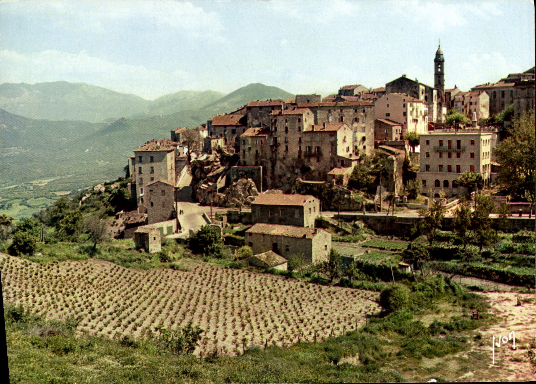 CPSM La Corse Sartene Vue Generale
