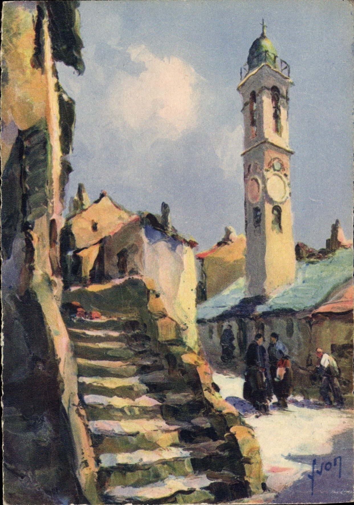 CPSM La Corse Corte L'Eglise