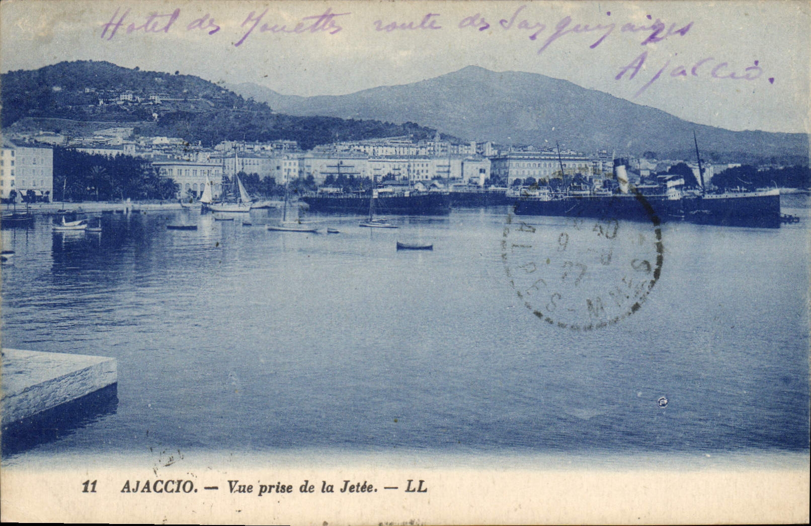 CPA Ajaccio Vue Prise De La Jetee