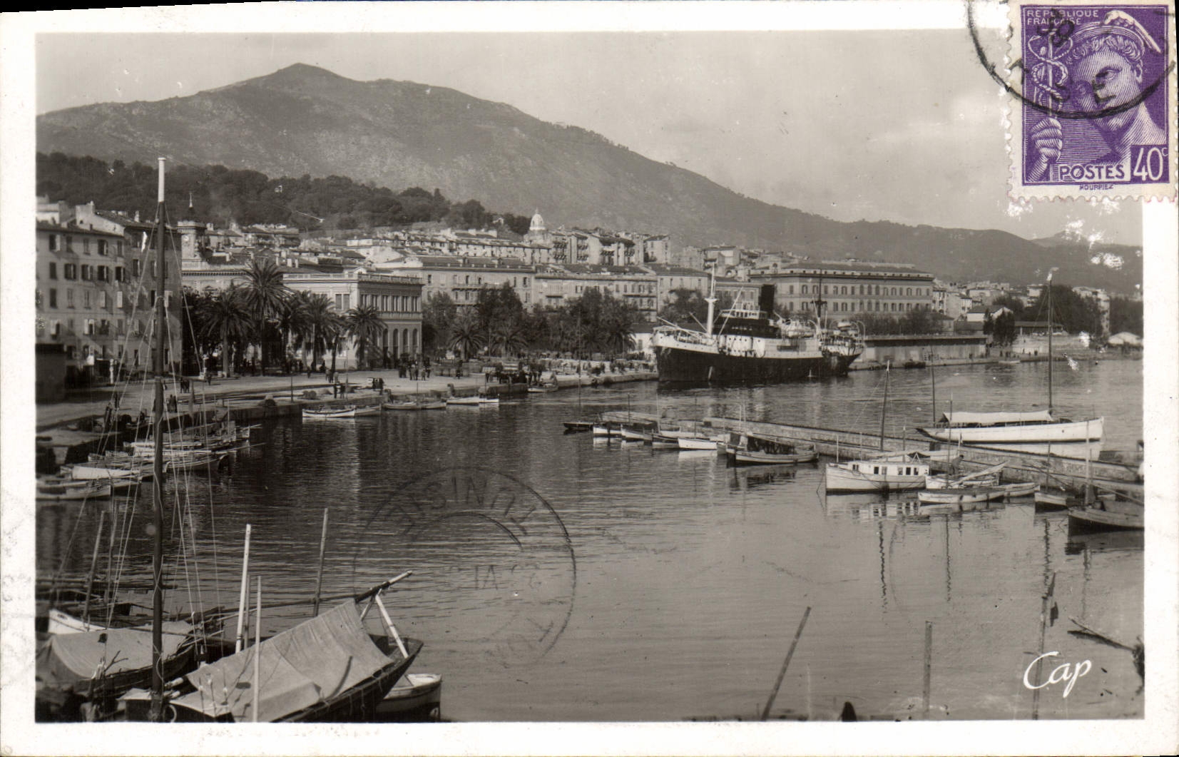 CPA Ajaccio Vue Generale Des Quais