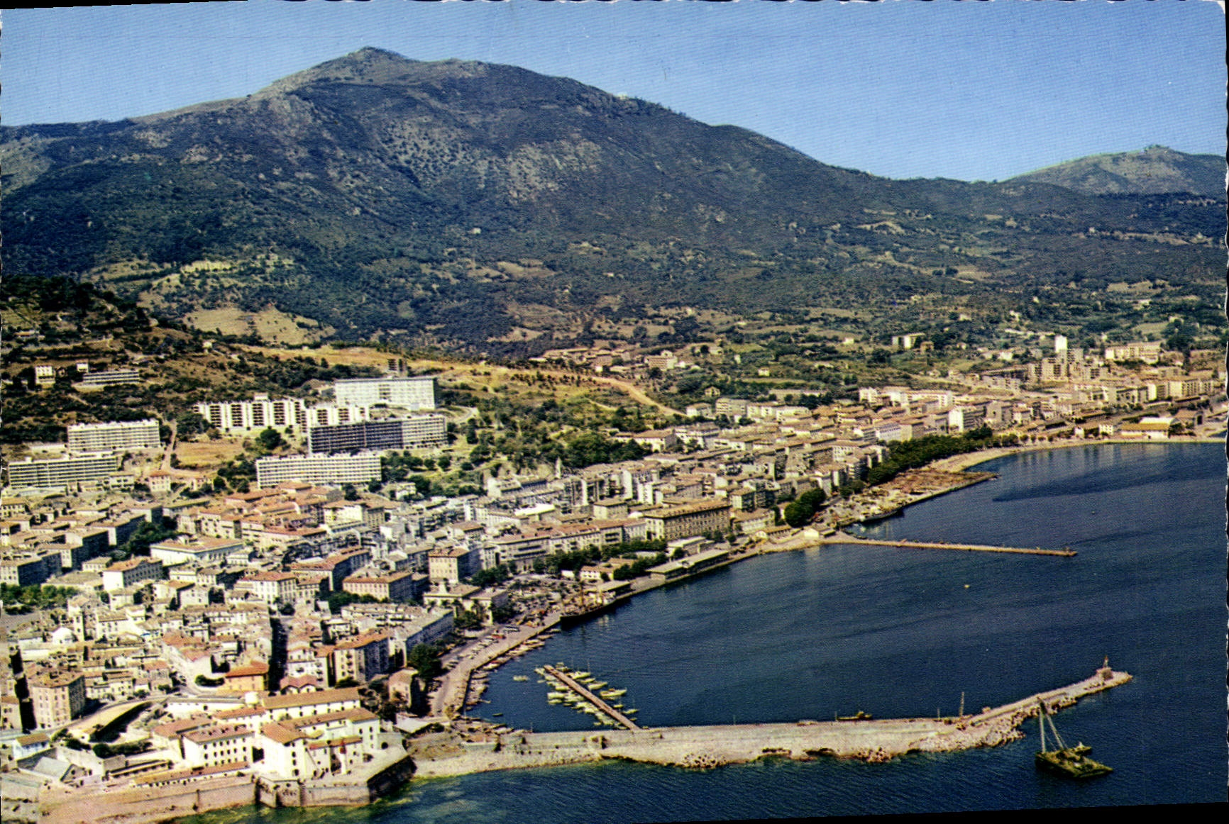 CPSM Ajaccio Vue Generale Sur Le Port Et La Ville