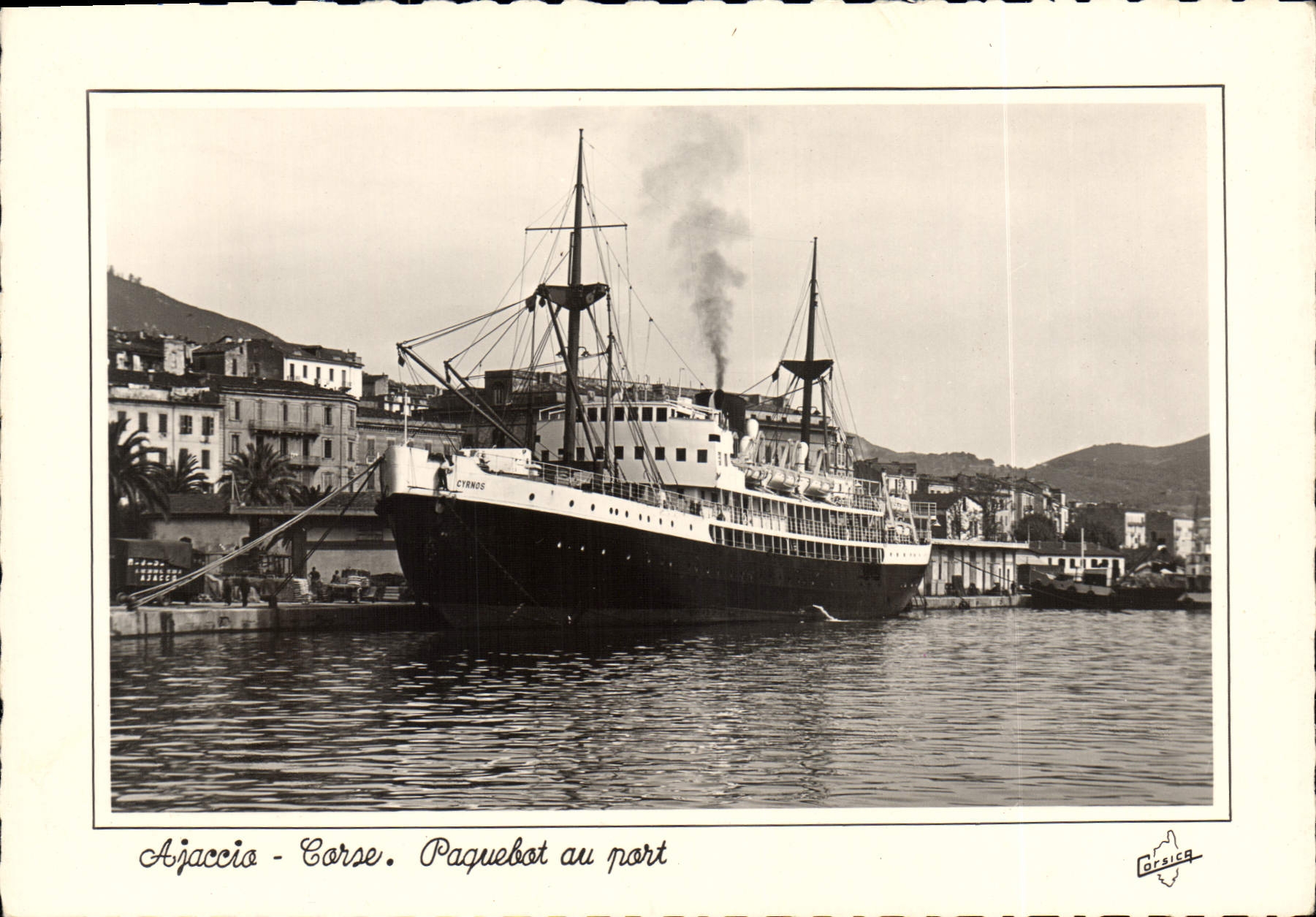 CPSM Ajaccio Corse Paquerot Au Port