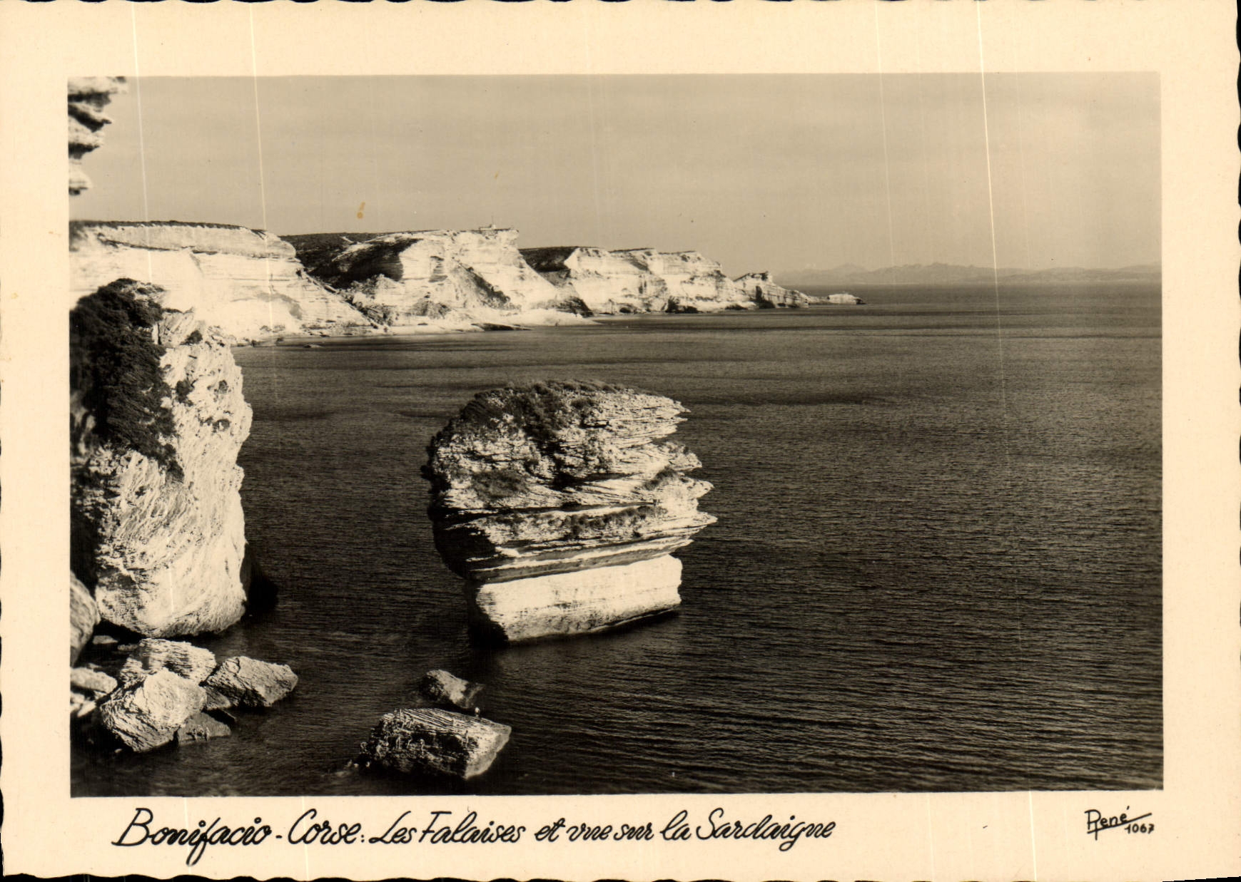 CPSM Bonifacio Corse Les Falaises Et Vue