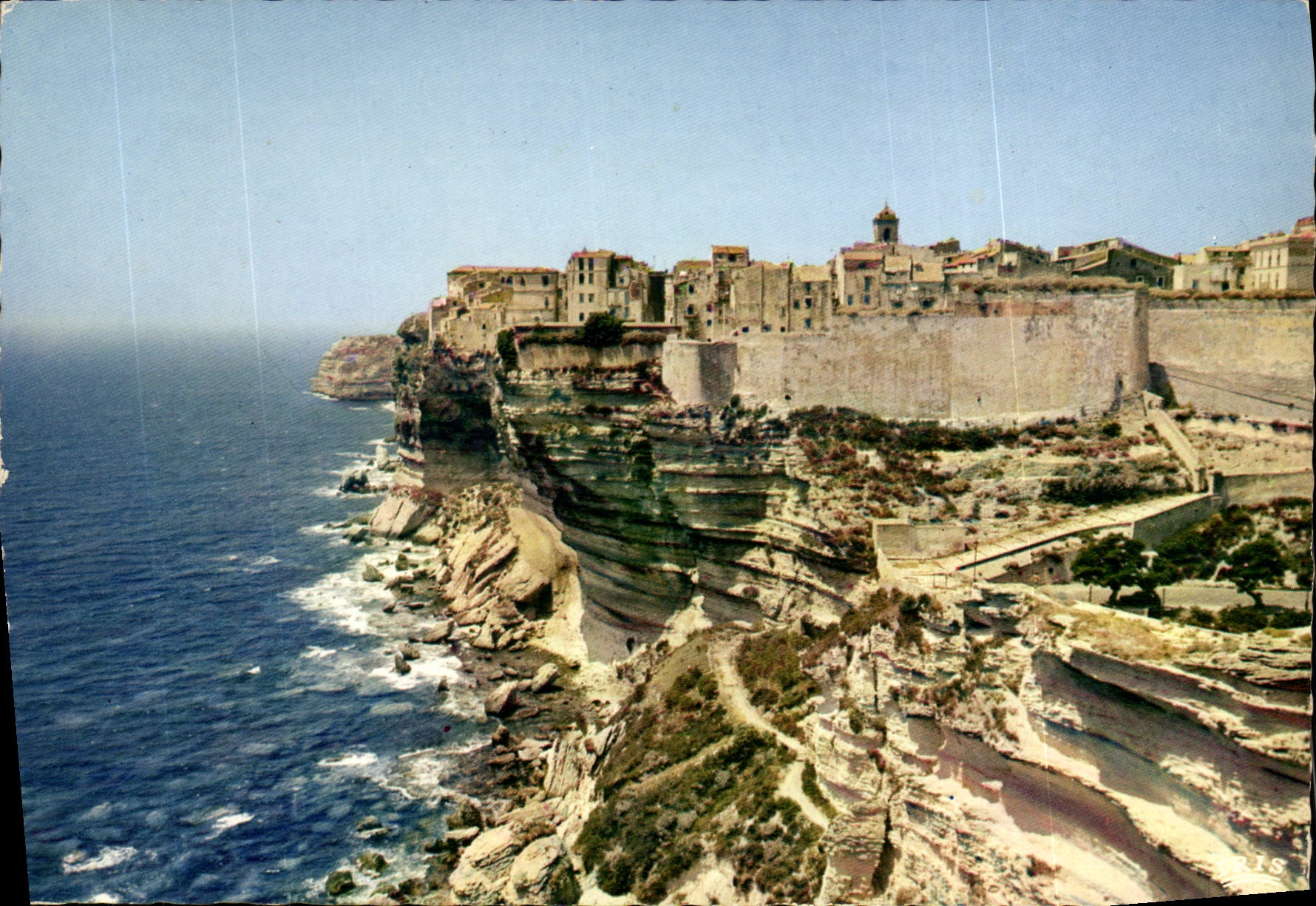 CPSM Bonifacio La Haute Ville Entoures De Remparts