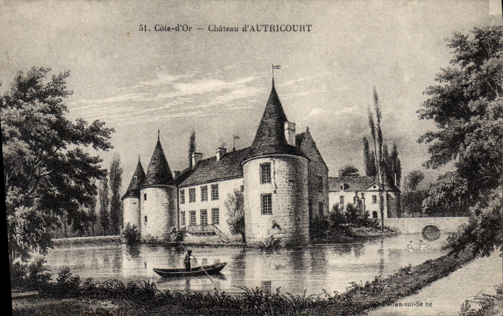 CPA Chateau D'Autricourt