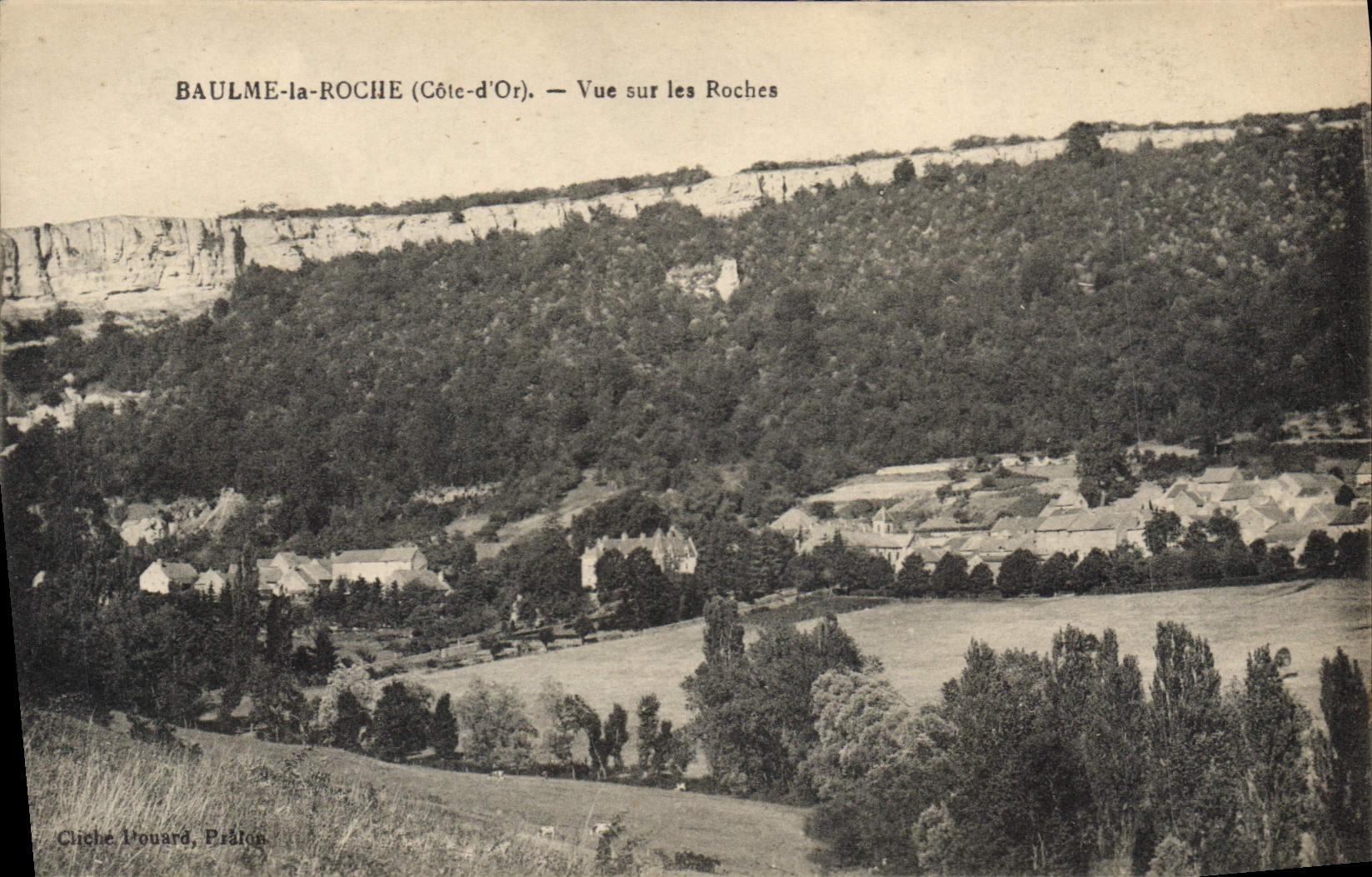 CPA Baulme La Roche Vue Sur Les Roches