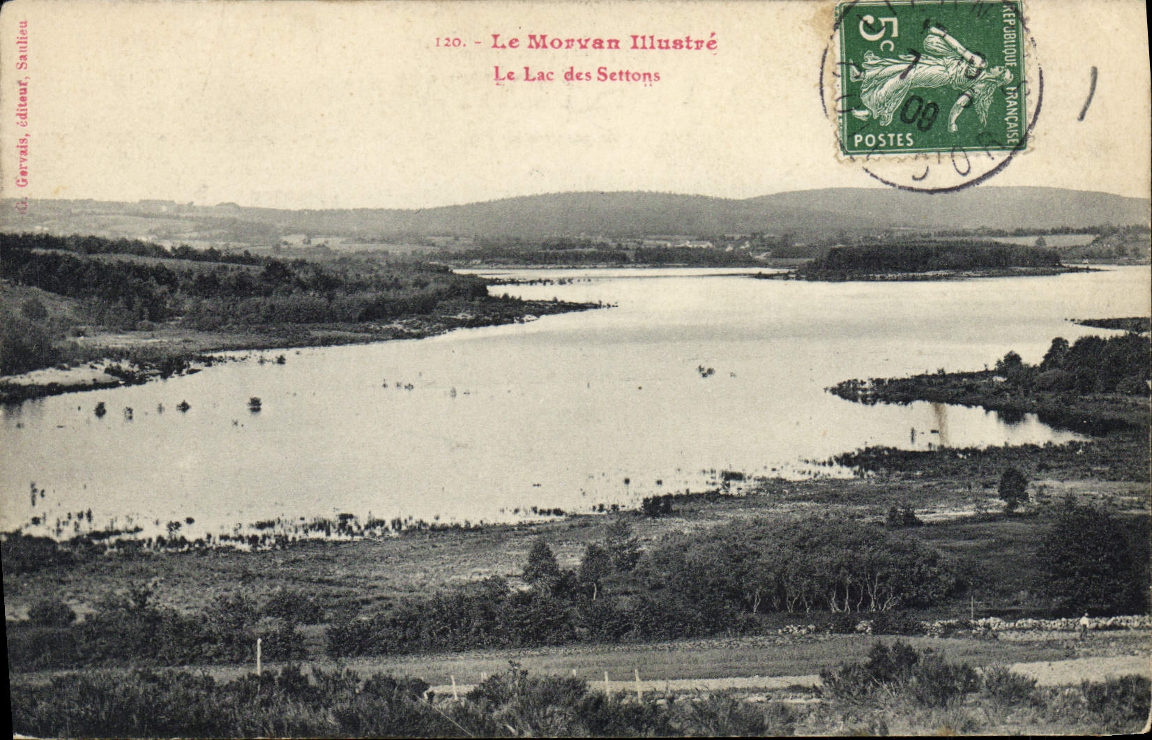 CPA Le Morvan Illustre Le Lac Des Settons