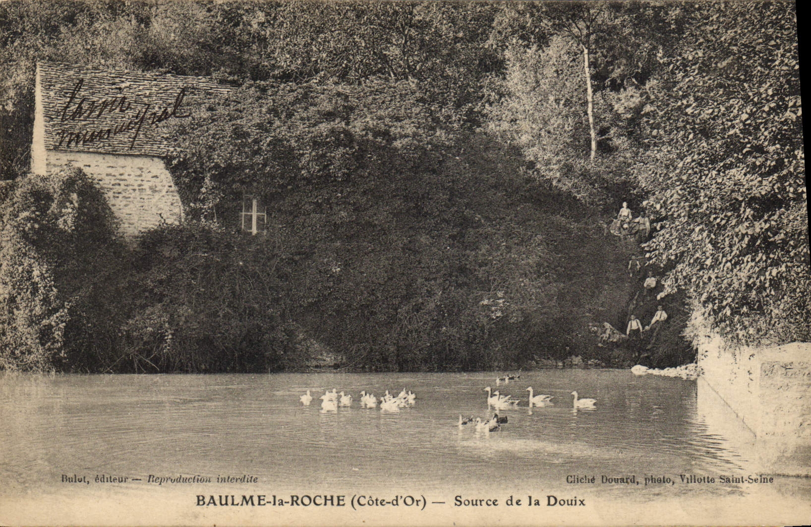 CPA Baulme La Roche Source De La Douix
