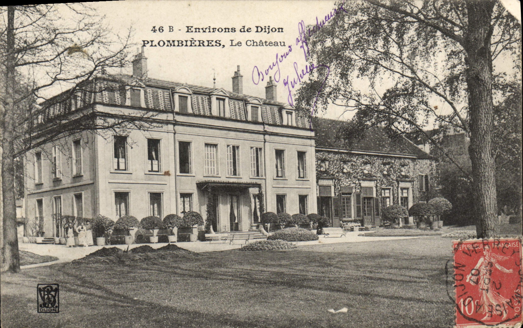 CPA Dijon Plombieres Le Chateau
