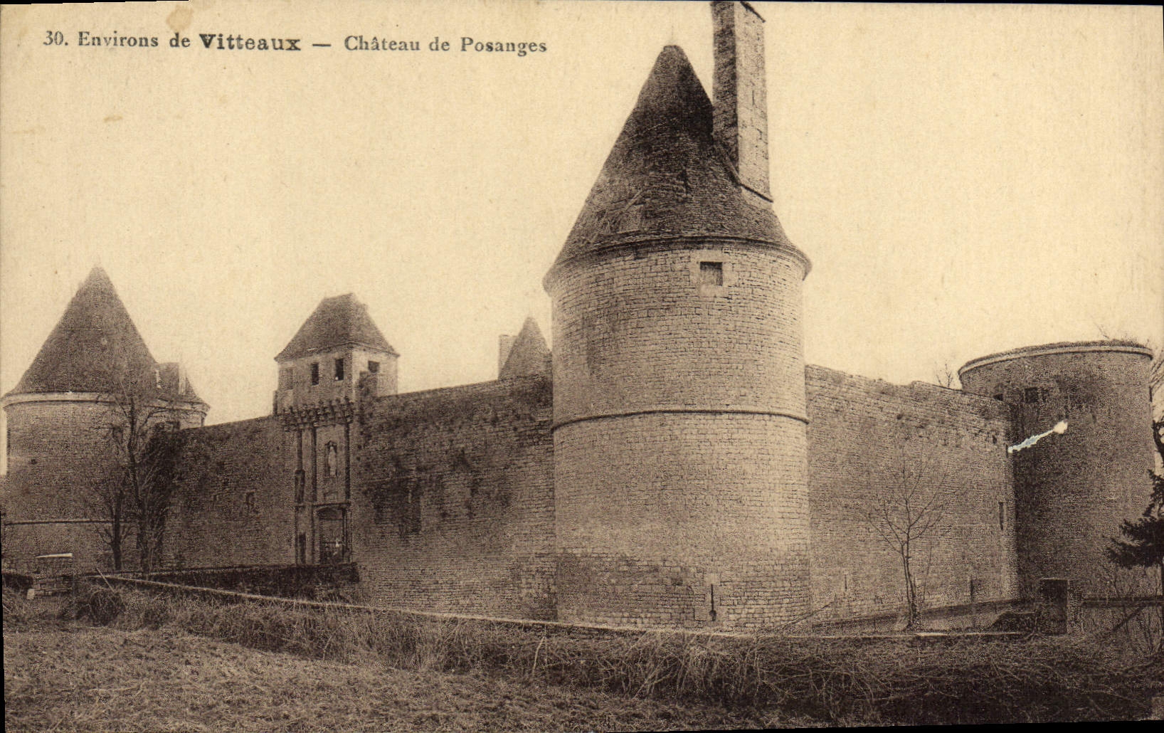CPA Vitteaux Chateau De Posanges