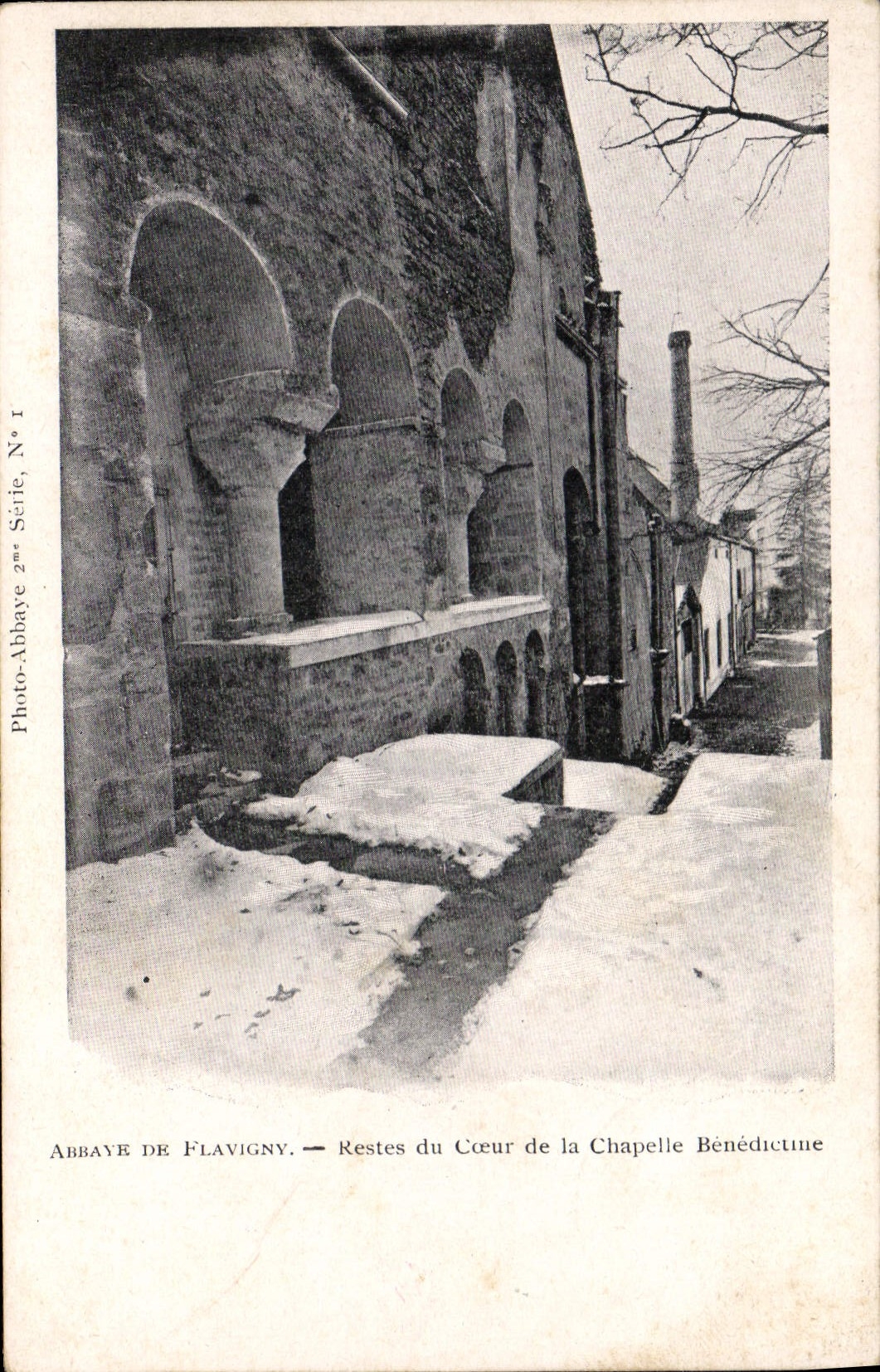 CPA Abbaye De Flavigny Restes Du Coeur De La Chapelle Benedicune