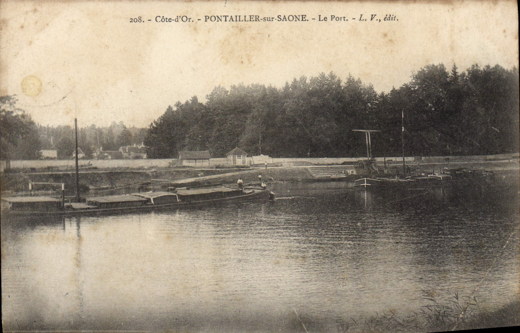 CPA Pontailler Sur Saone Le Port