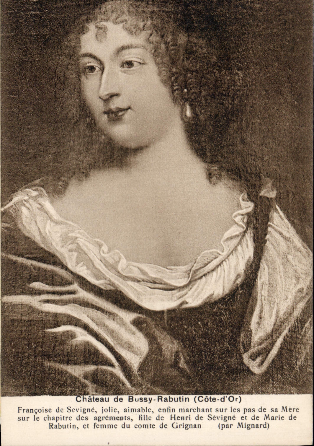 CPA Chateau De Bussy Rabutin Francoise De Sevigne