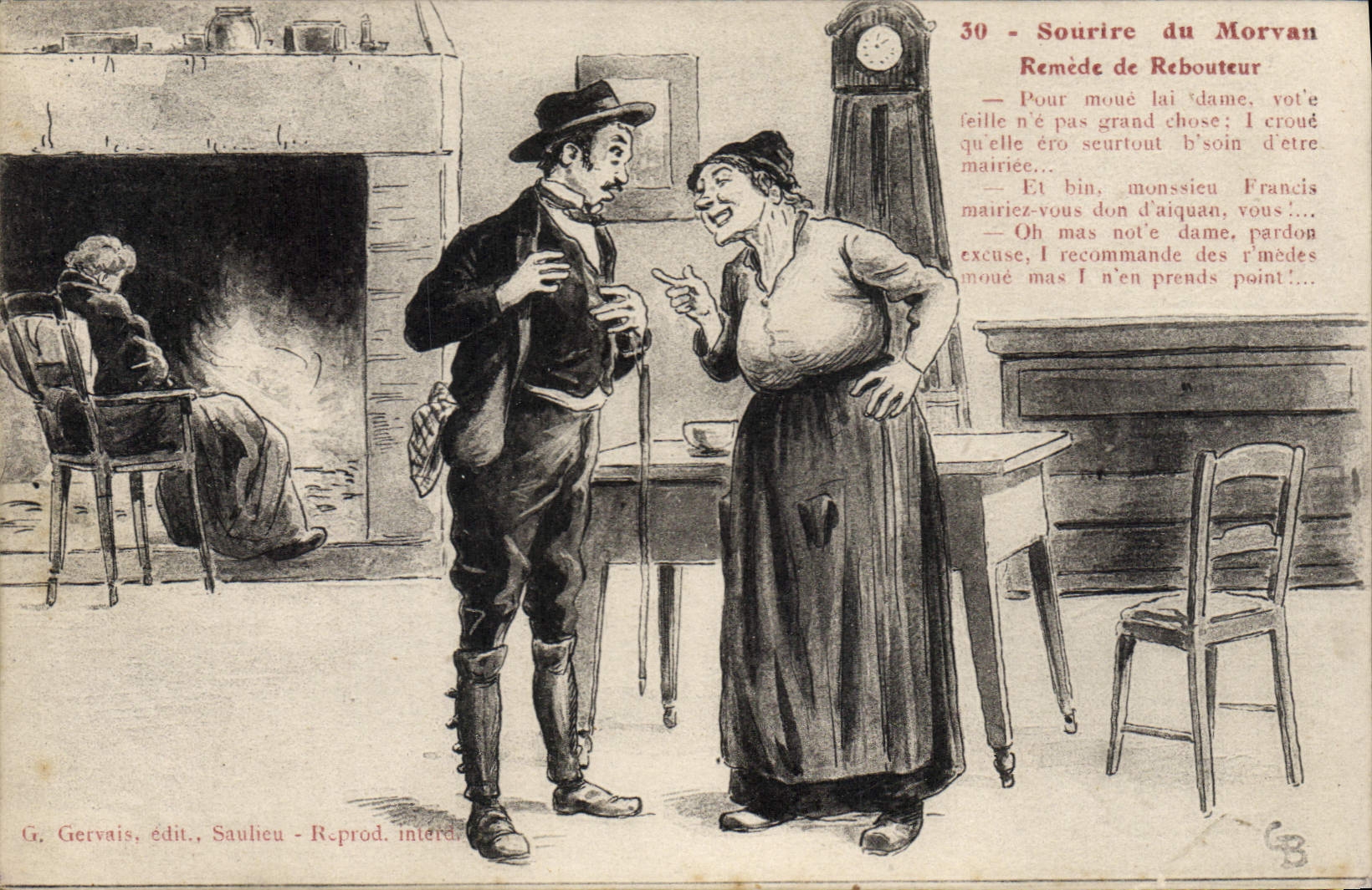 CPA Sourire Du Morvan Remede De Rebouteur