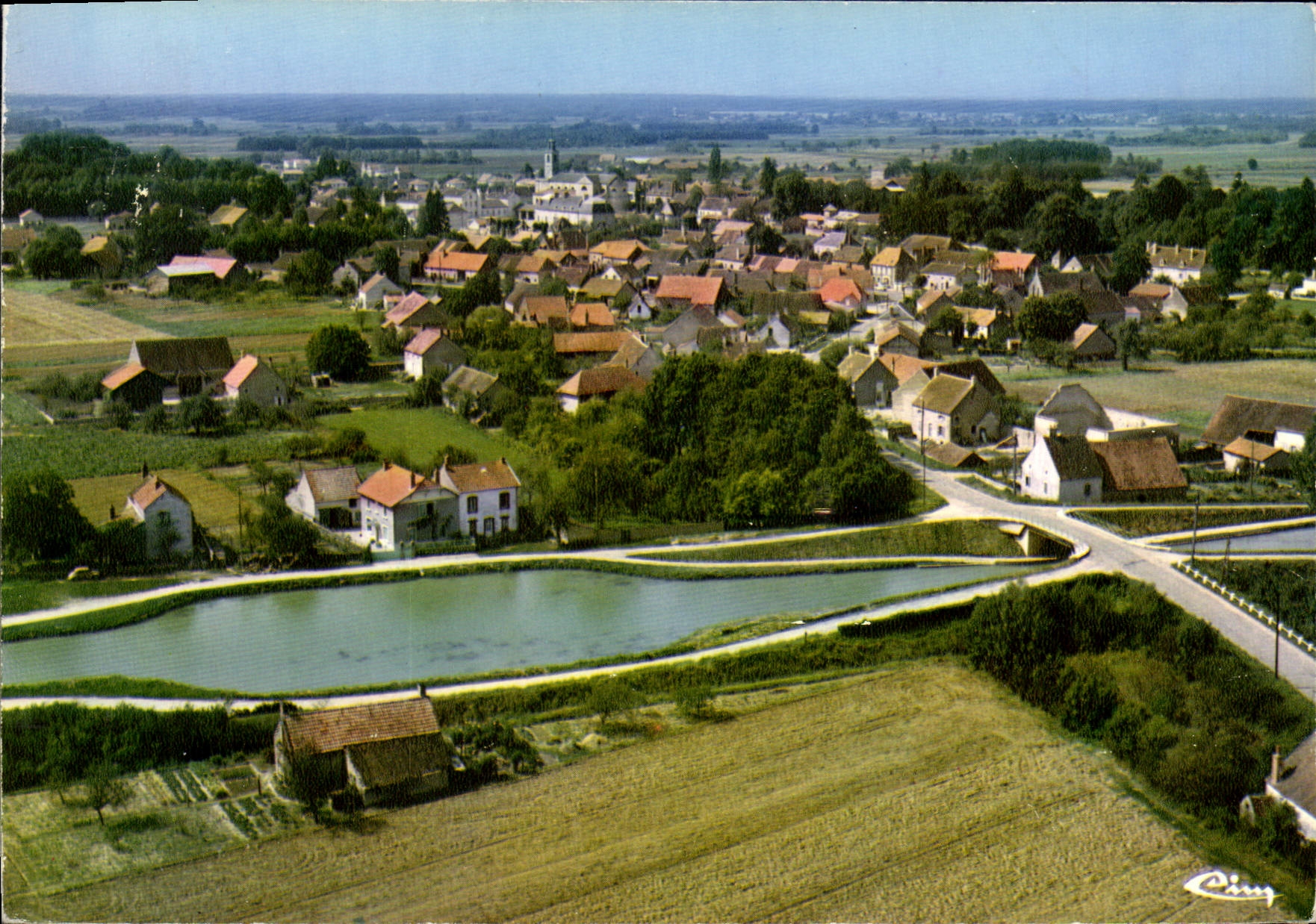 CPSM Brazey En Plaine Vue Generale Aerienne