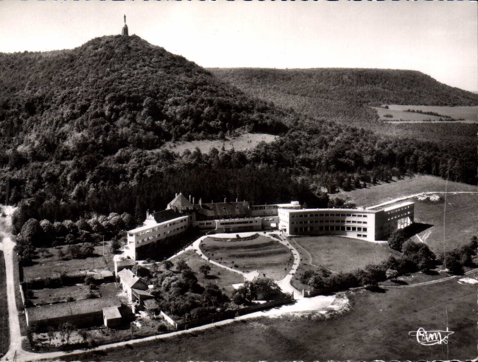 CPSM Velars Sur Ouche sanatorium Des Mineurs Vue Aerienne