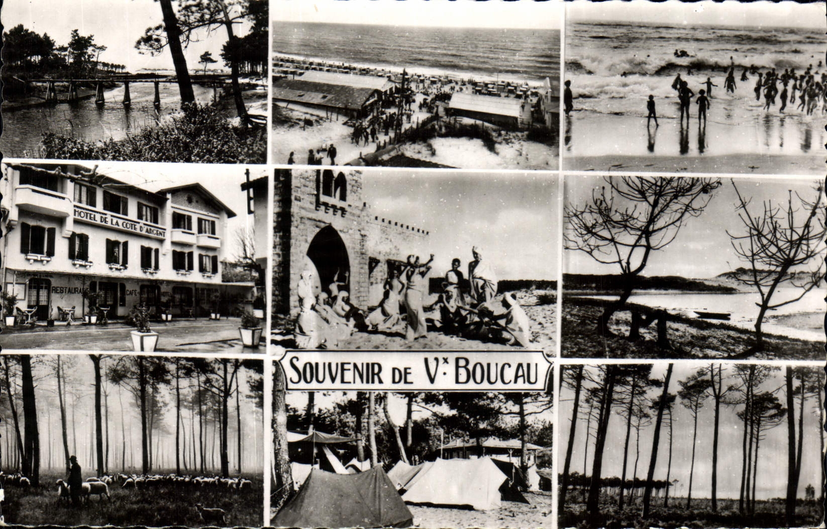 CPA Souvenir de Boucau 