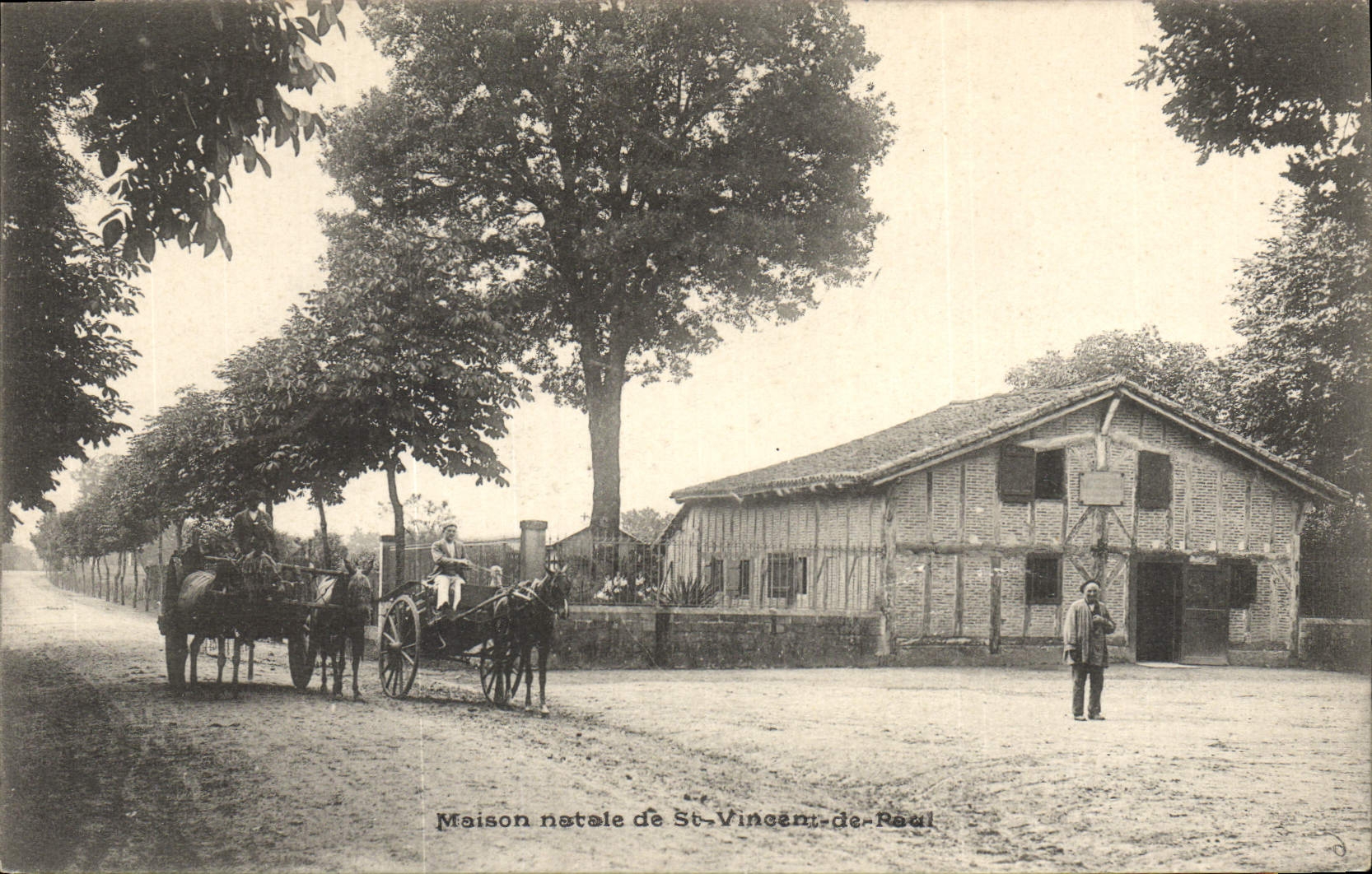 CPA Maison Natale de St Vincent de Real