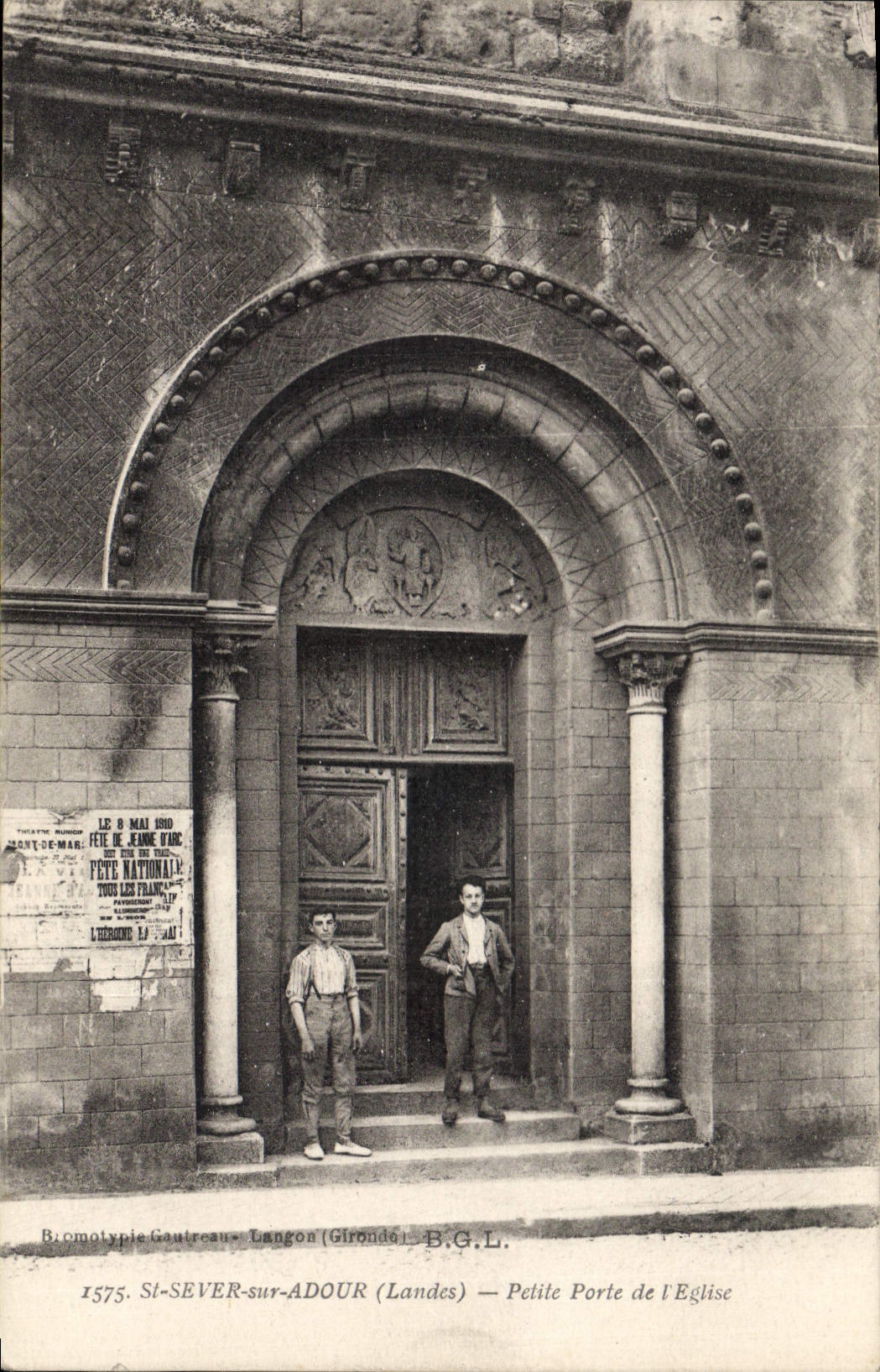 CPA St Sever sur Adour Landes Petite Porte de l'Eglise