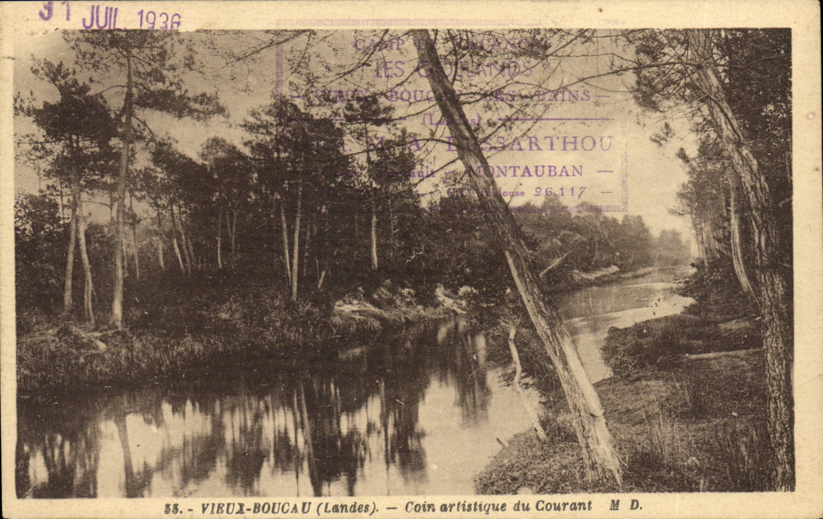 CPA Vieux Boucau Landes Coin Artistique du Courant 