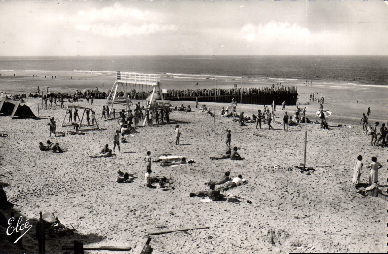 CPA Hossegor Landes Les Jeux Sur La Grande Plage