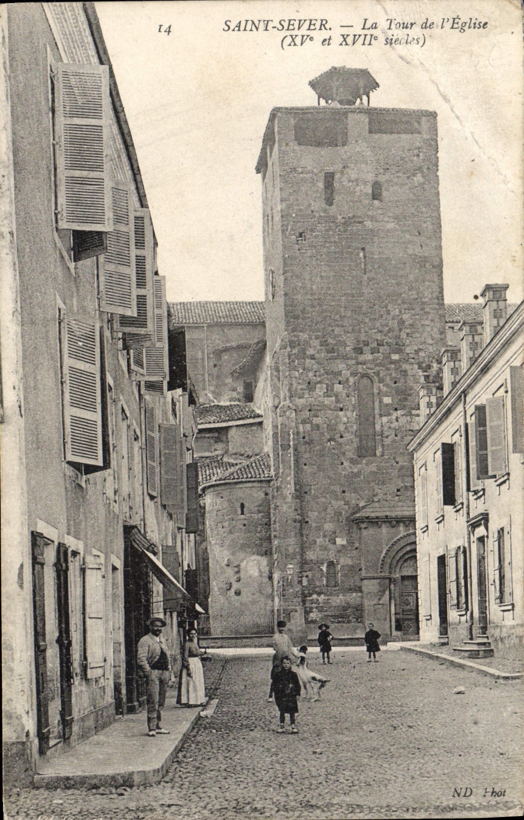 CPA Saint Sever La Tour de l'Eglise