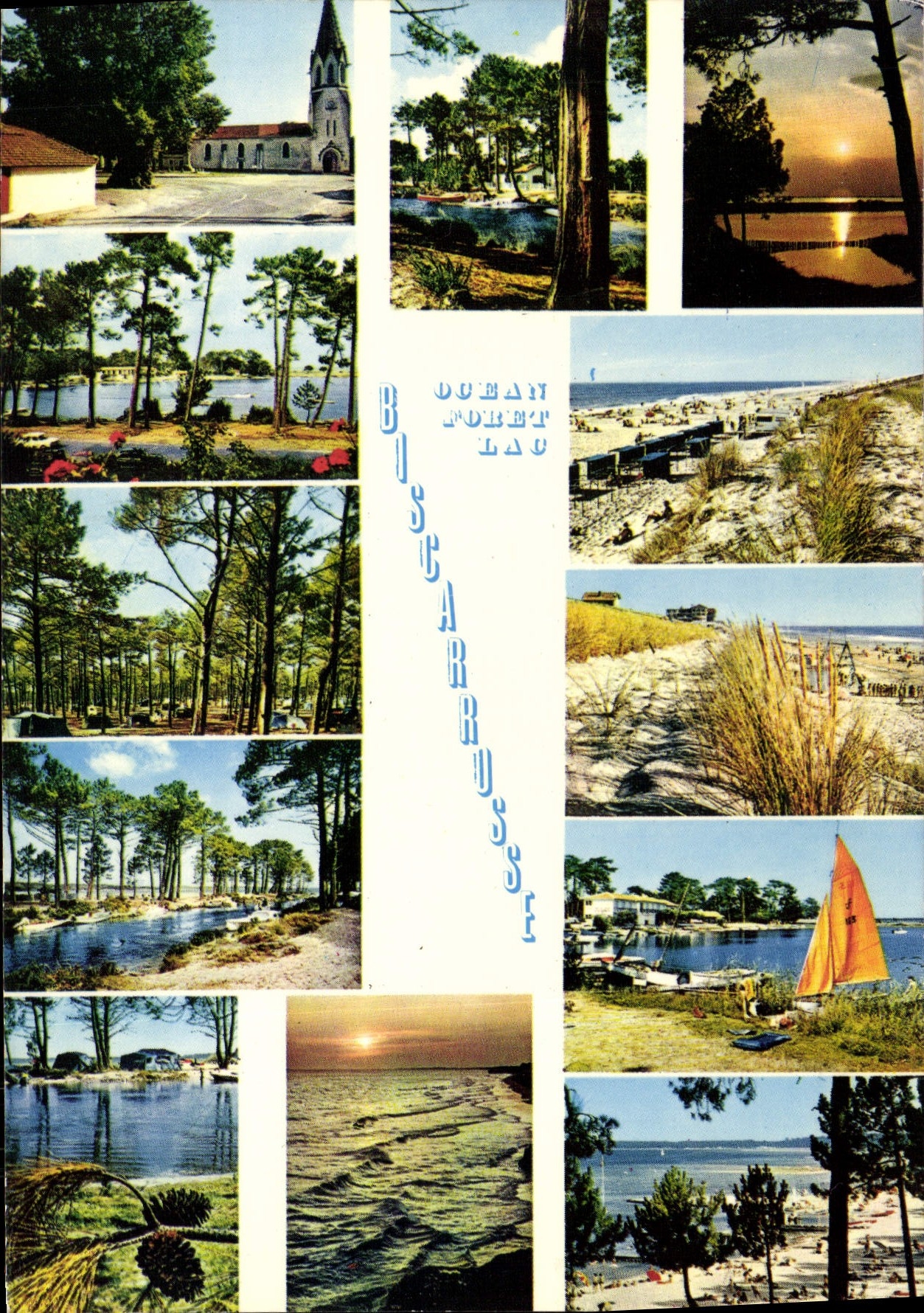 CPSM Biscarrosse Landes Ocean Lac Foret 