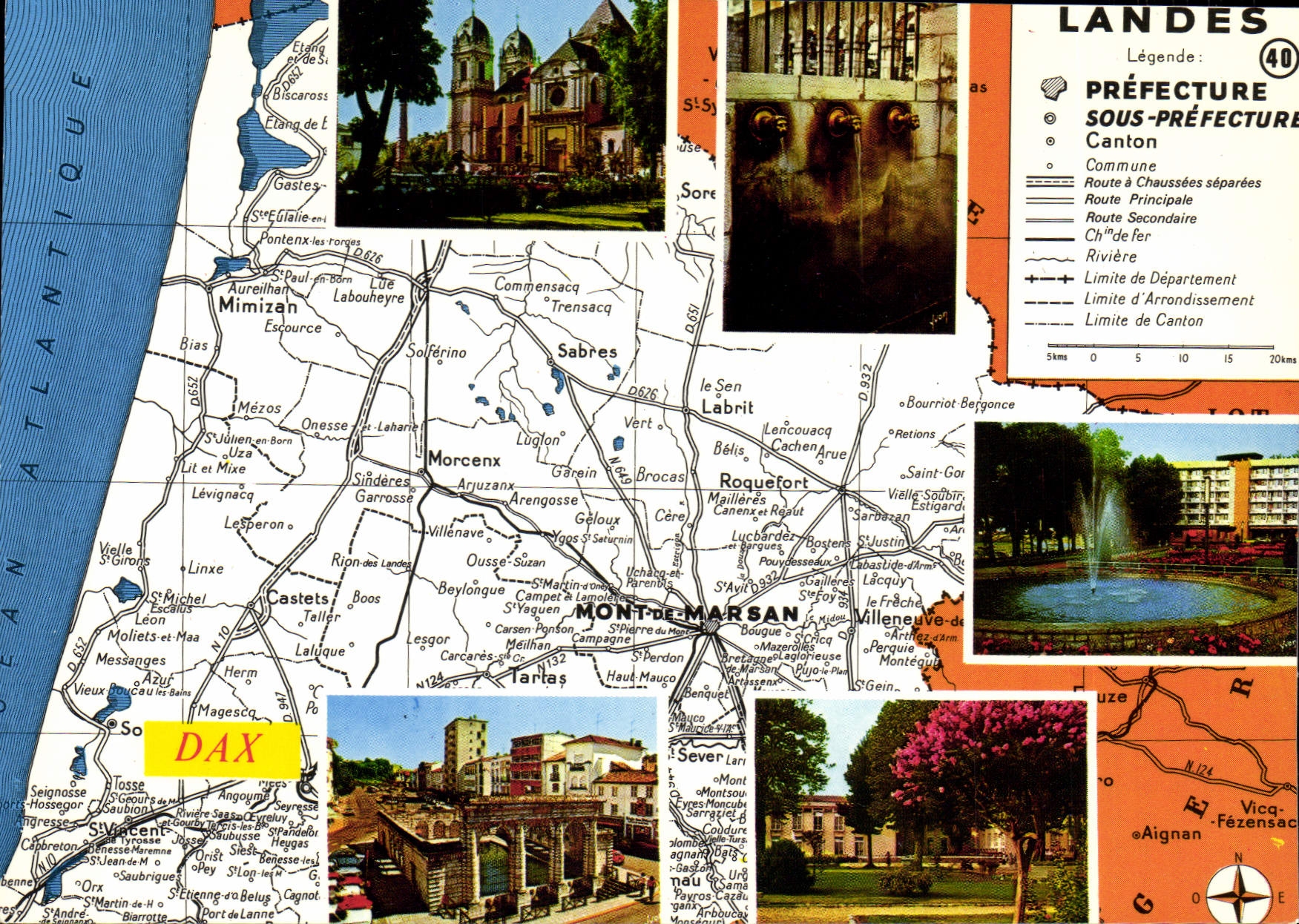 CPSM Couleurs et Lumiere de France Dax Landes