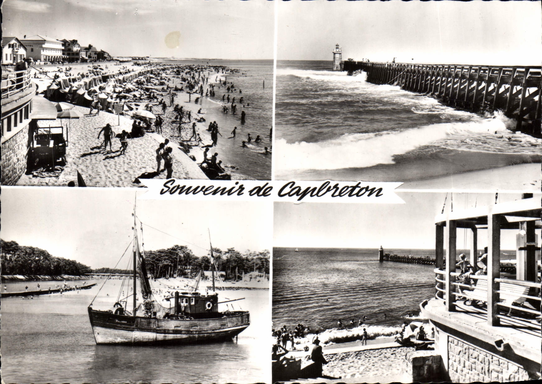 CPSM Souvenir de Capbreton 