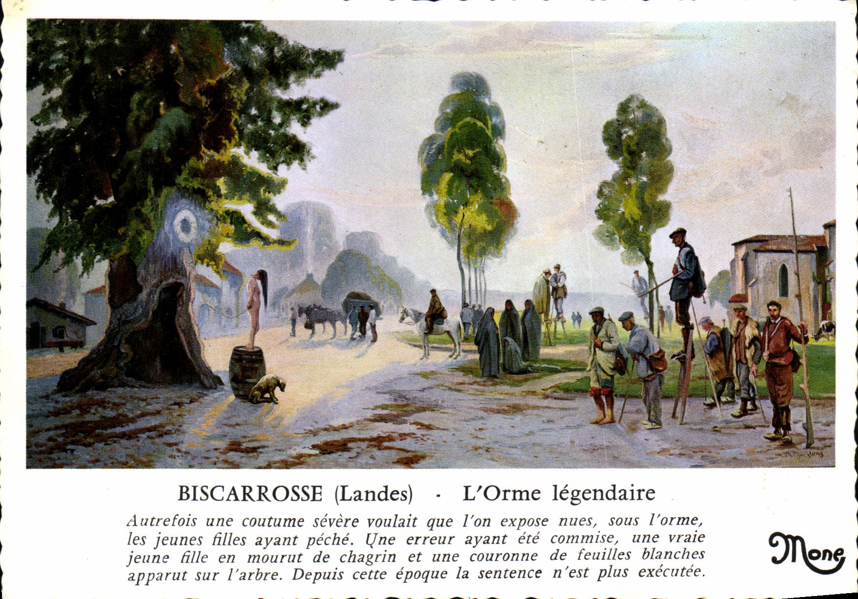 CPSM Biscarrosse landes L'Orme legendaire 