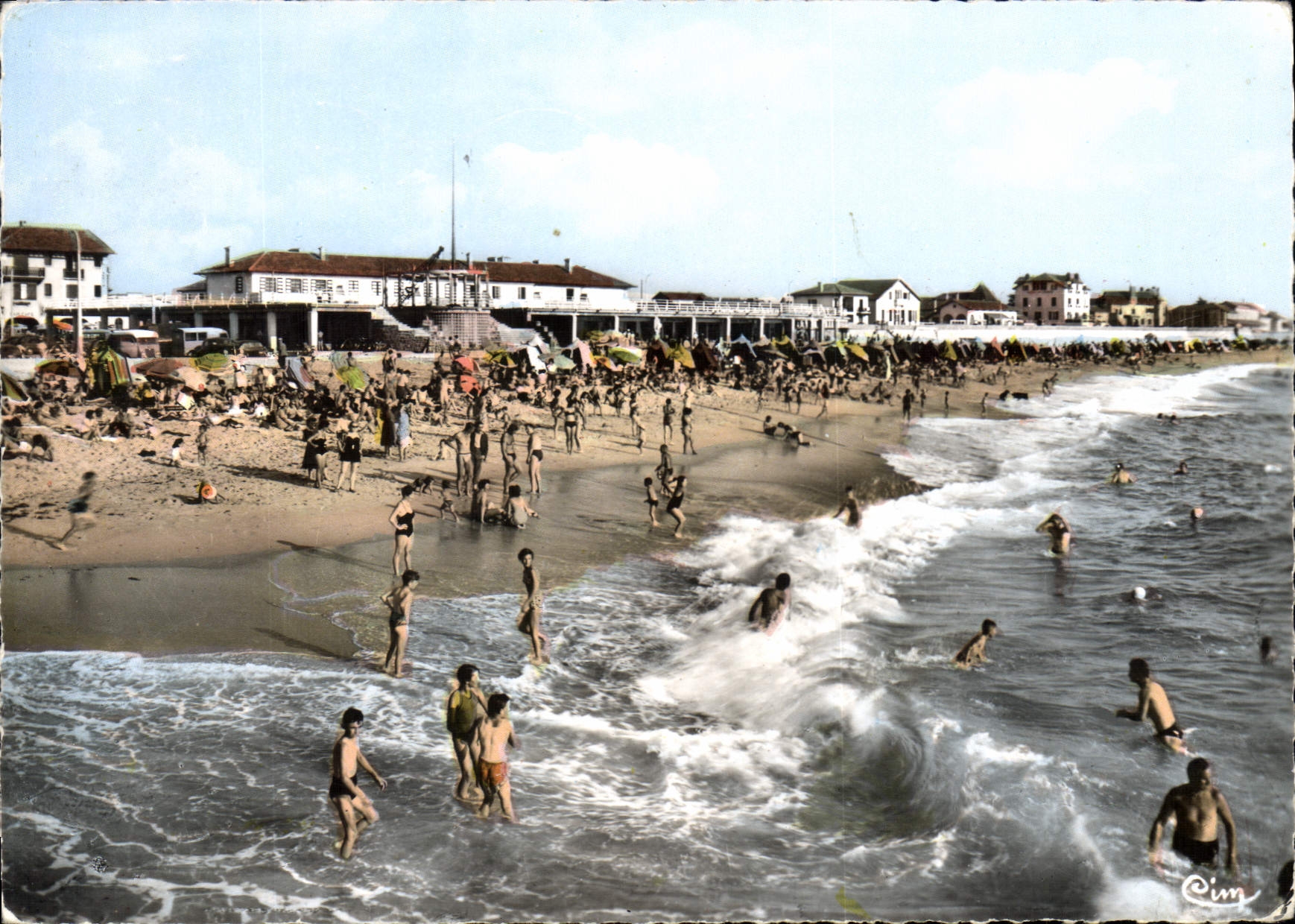 CPSM Capbreton landes La Plage et Et de Bains