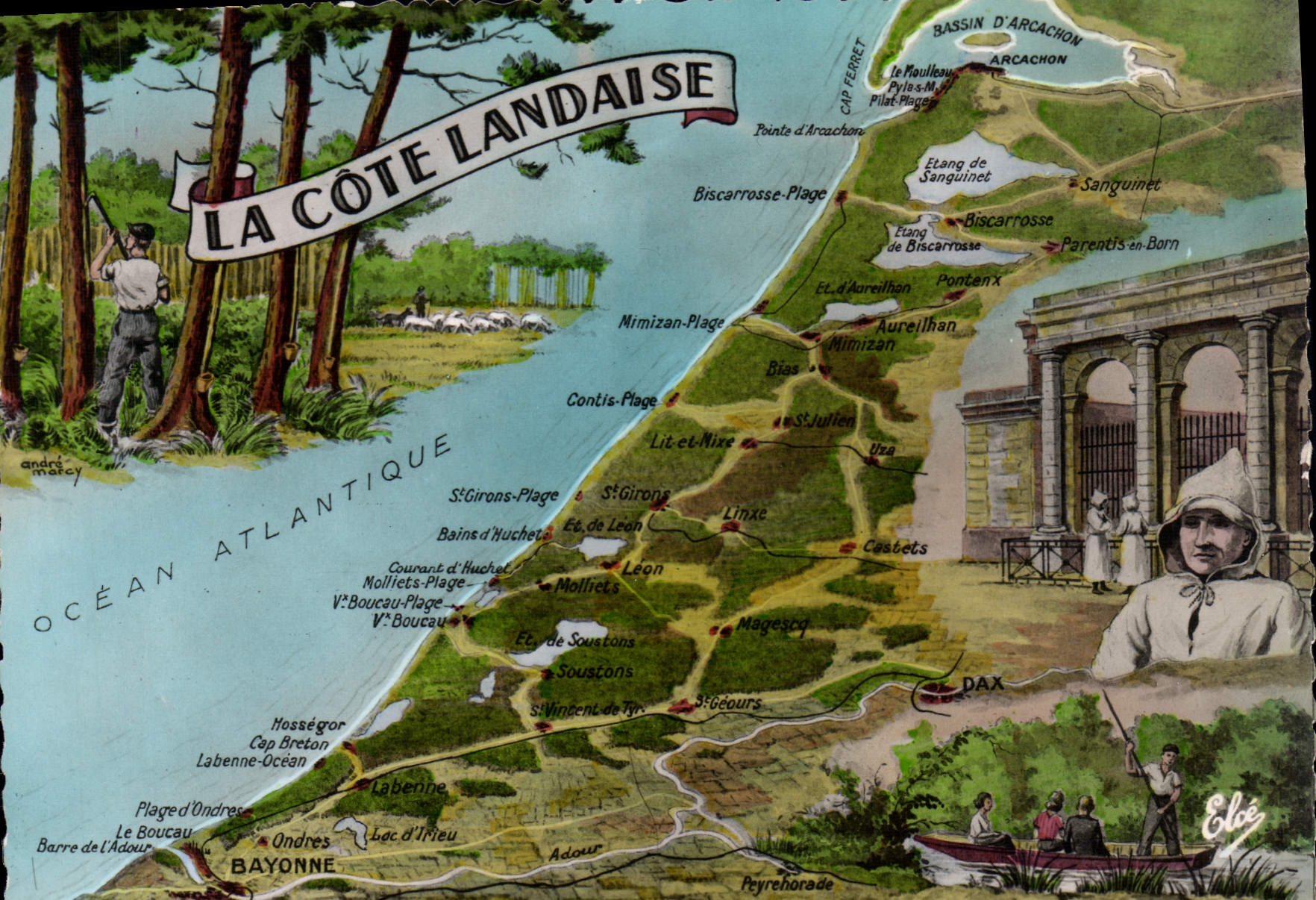CPSM La Cote Landaise 