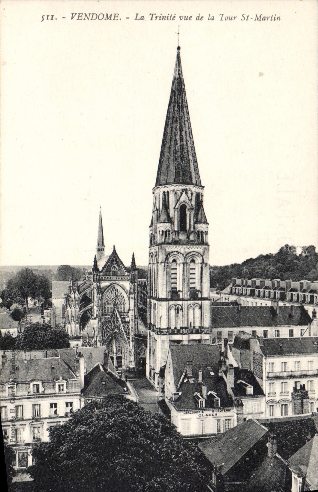 CPA Vendome La Trinite vue de la lour St Martin