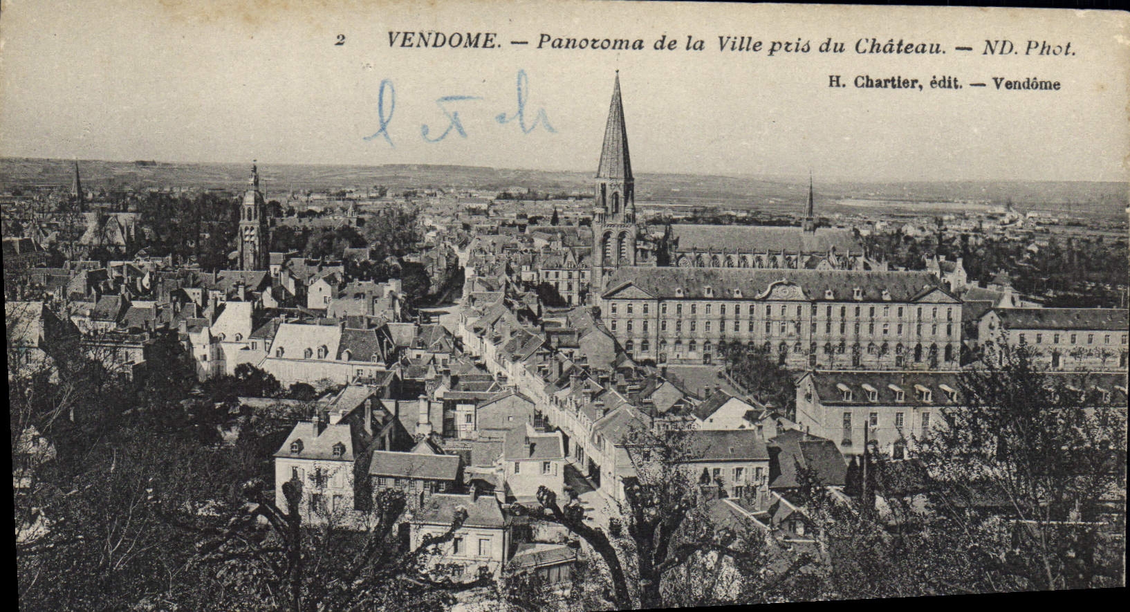 CPA Vendome Panoroma de la Ville Pris du Chateau
