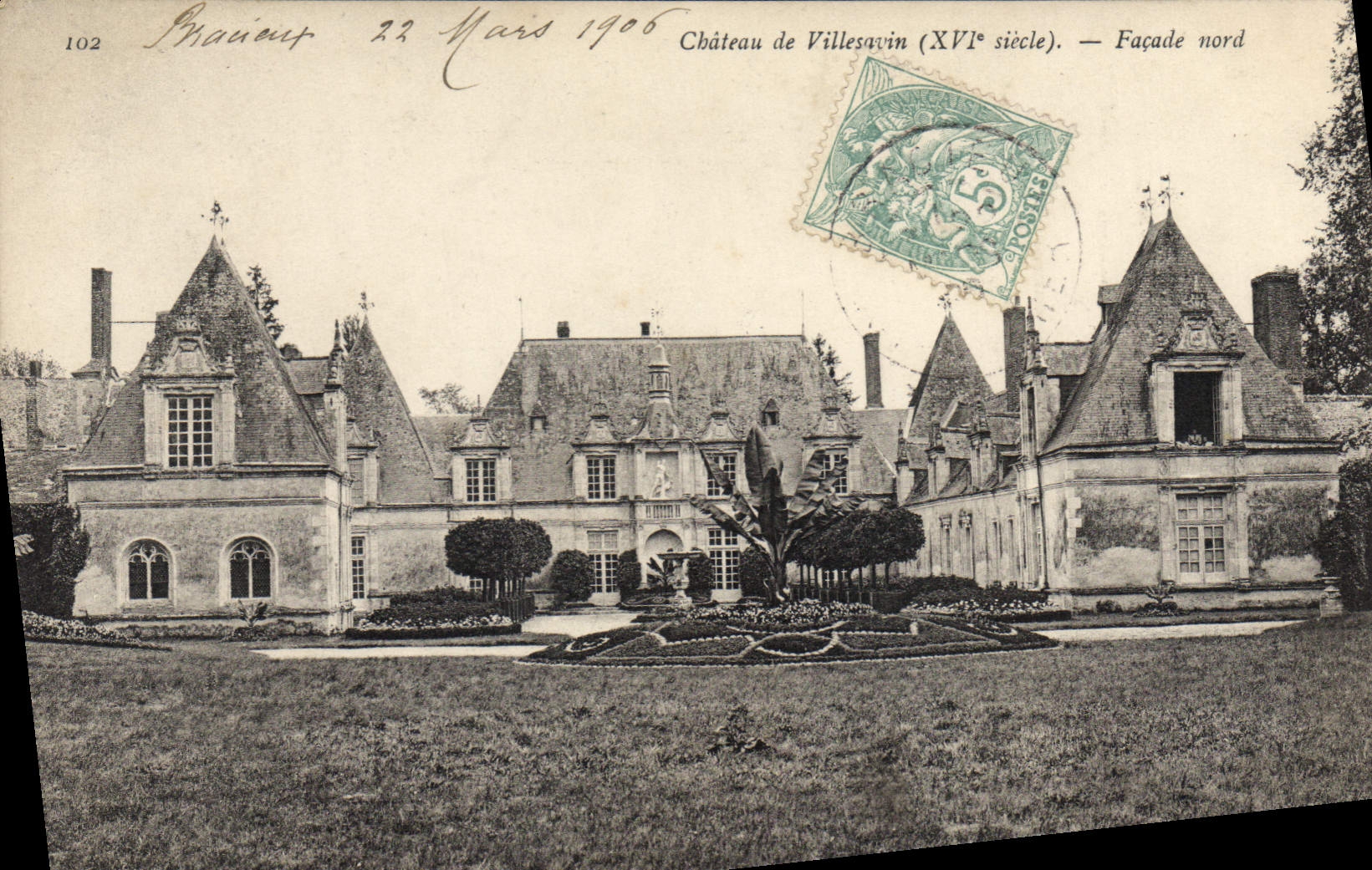 CPA Chateau de Villesavin Facade Nord 