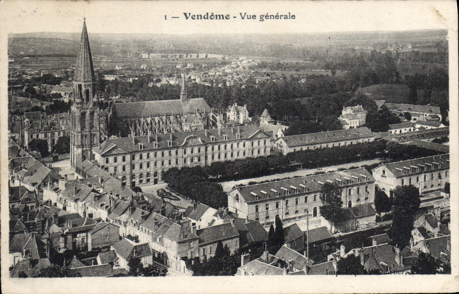 CPA Vendome Vue Generale 