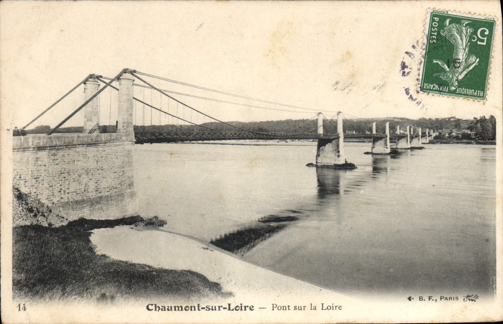 CPA Chaumont sur Loire Pont sur la Loire 
