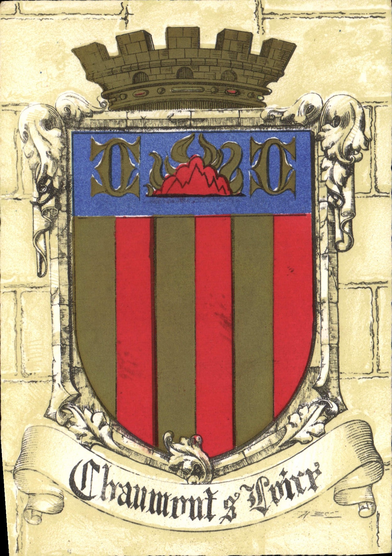 CPSM Chaumont s Loire L et Ch Blason