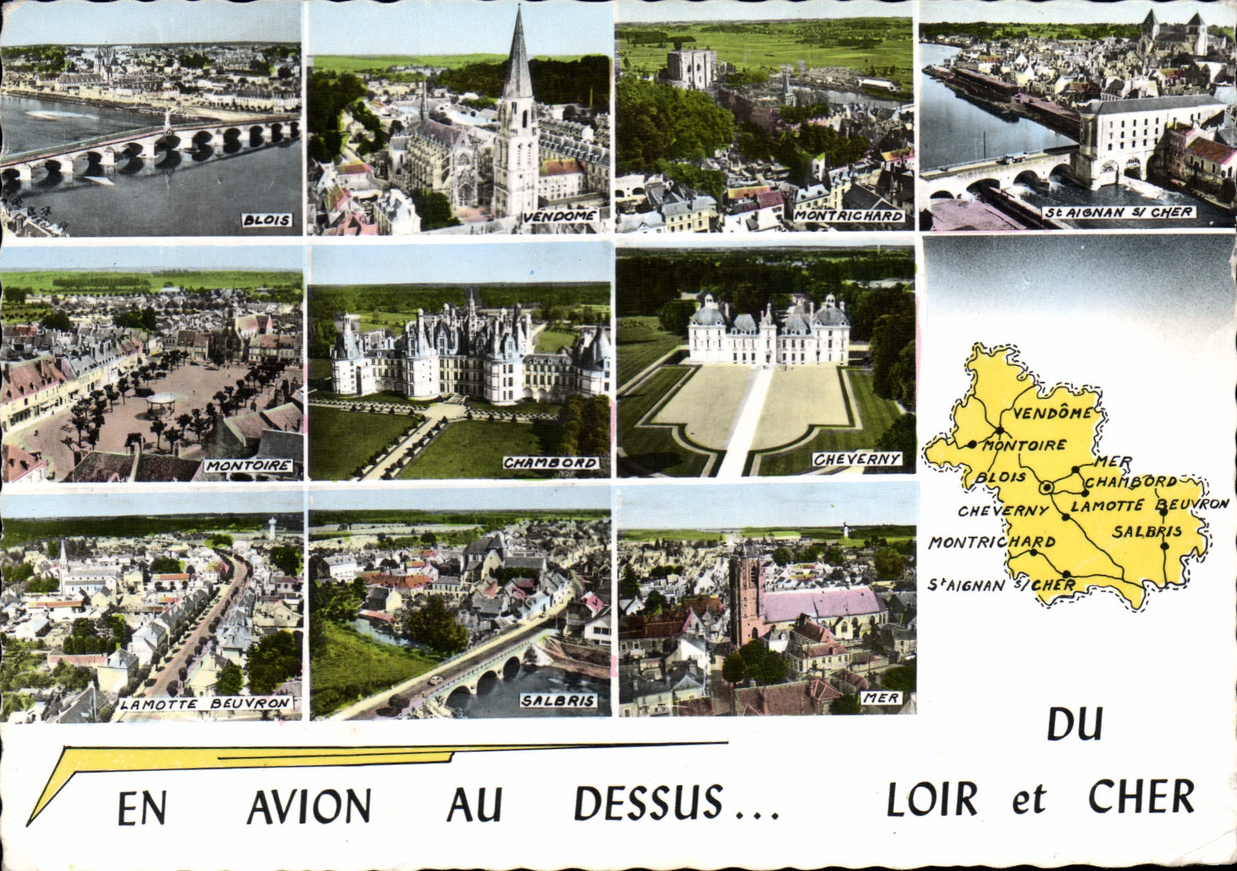 CPSM En Avion au Dessus Du Loir et Cher